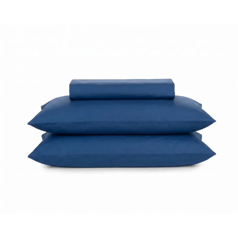 JOGO CAMA SIMPLES QUEEN MICROPERCAL LISO - 3PÇS