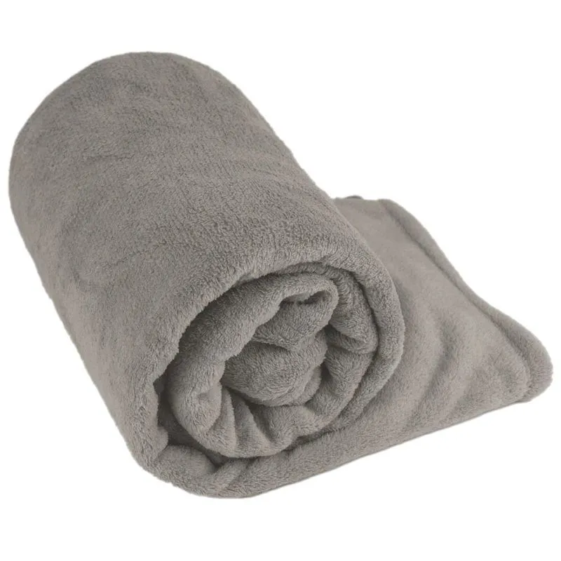 Manta Cobertor Casal Flannel/Sherpa Andreza Dupla Face Bege