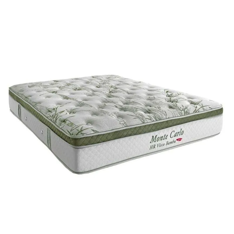 Colchão Casal Molas Ensacadas Visco Masterpocket Monte Carlo Euro Pillow (138x188x33) - Herval