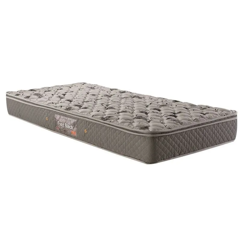 Colchão Herval Espuma Ortopédica Fort Black Solteiro - 0,88x1,88x0,22