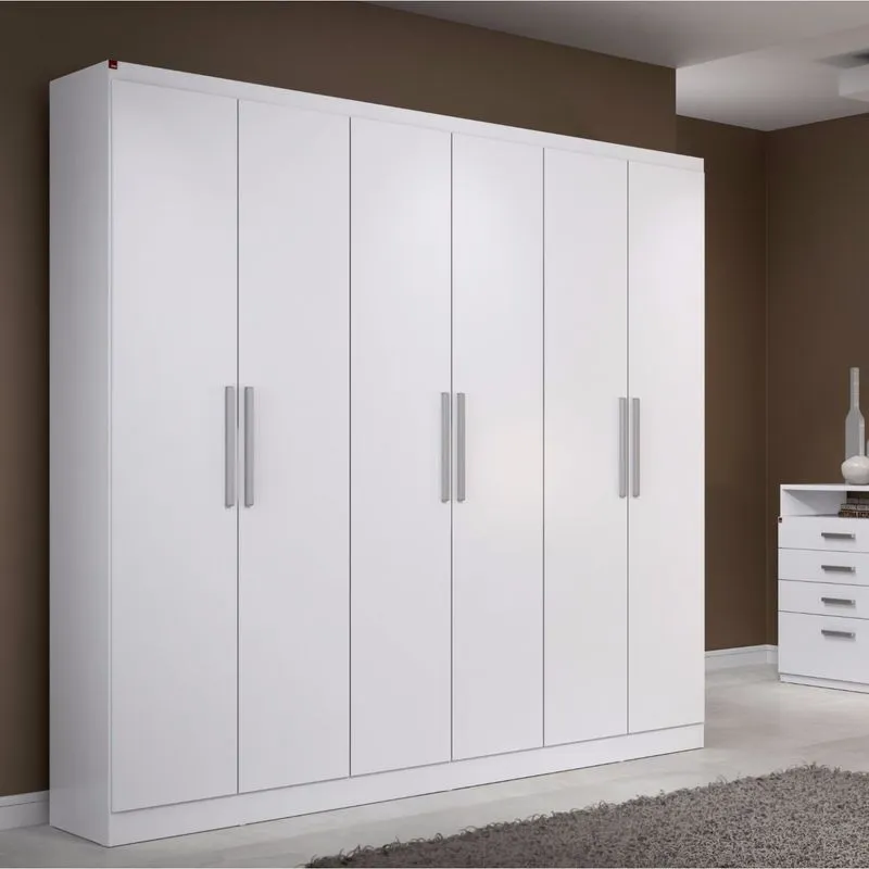 Guarda-Roupa Casal 6 Portas PH1127 Herval Branco