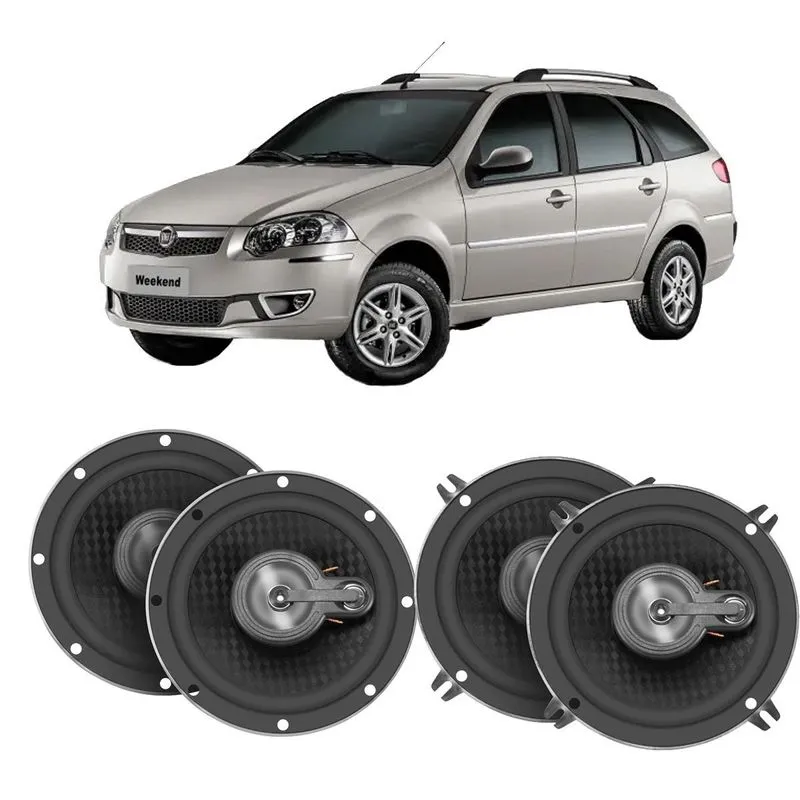Kit Par Alto-falantes 5 Polegadas + Par Alto-falantes 6