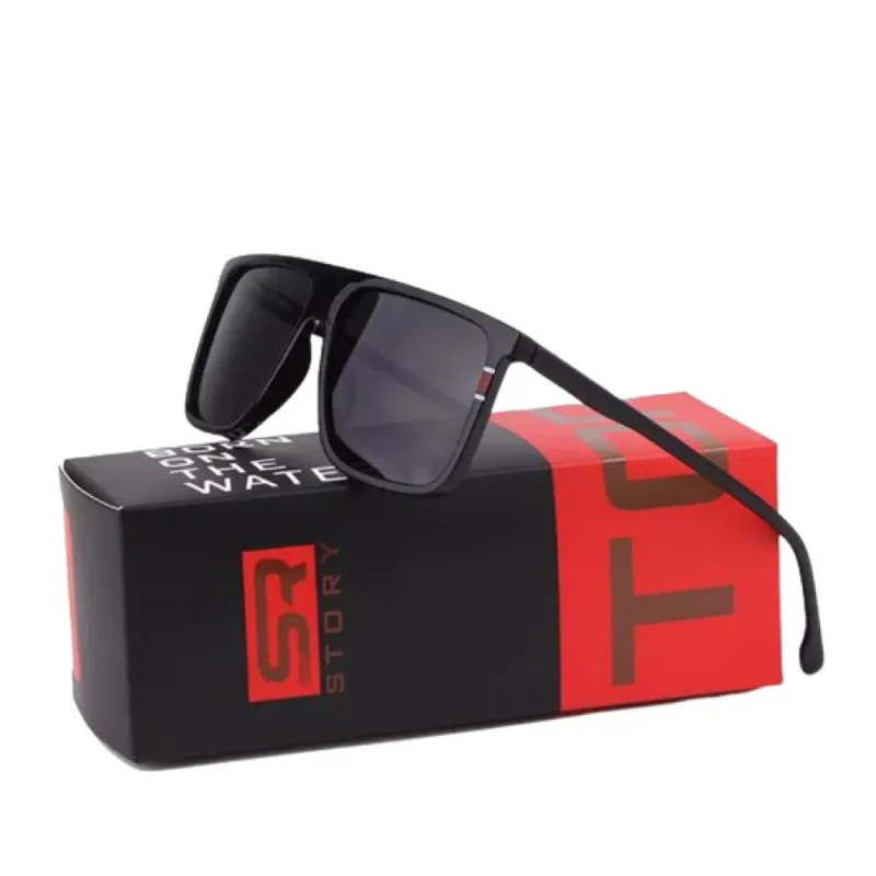 Óculos de Sol Polarizado Quadrado Uv400 Story TR90 STYZ1941J Azul