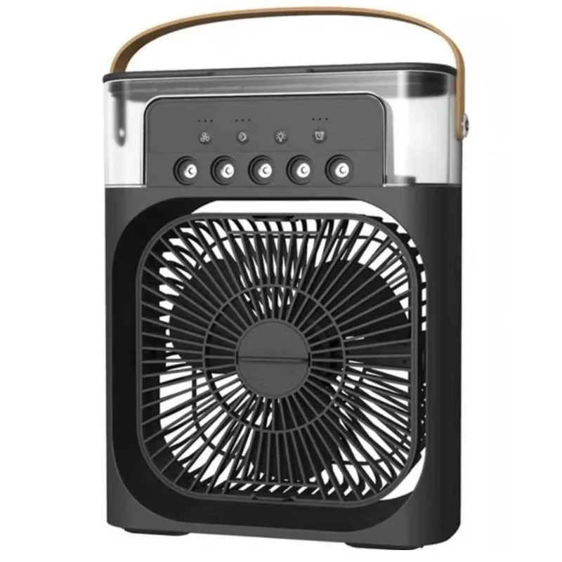 Mini Ventilador Climatizador De Ar Com Reservatorio Água Preto