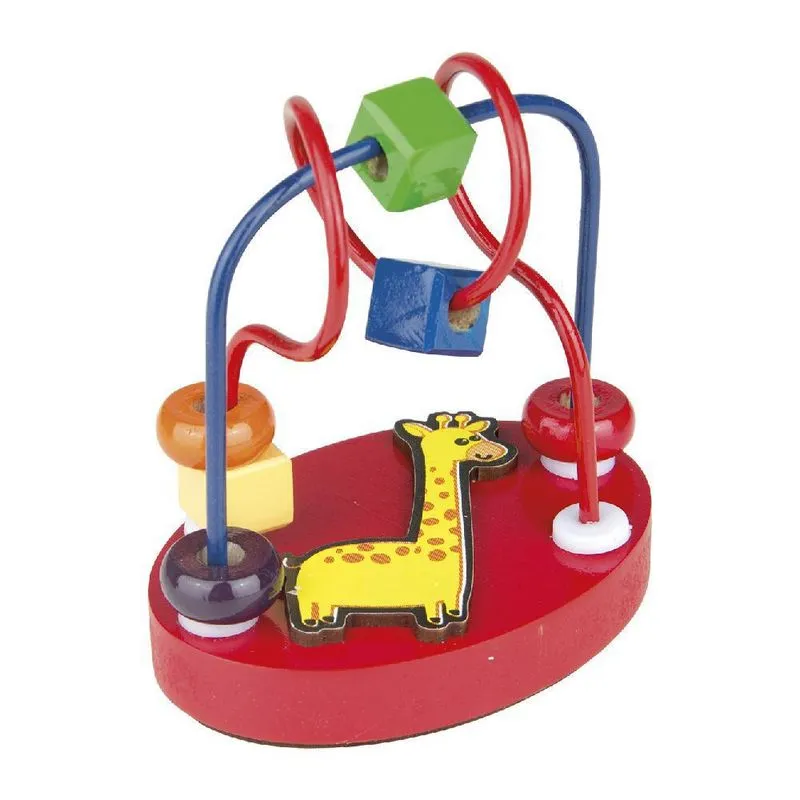 Aramado Mini Girafinha Pedagógico Kids Brinquedo Em Madeira