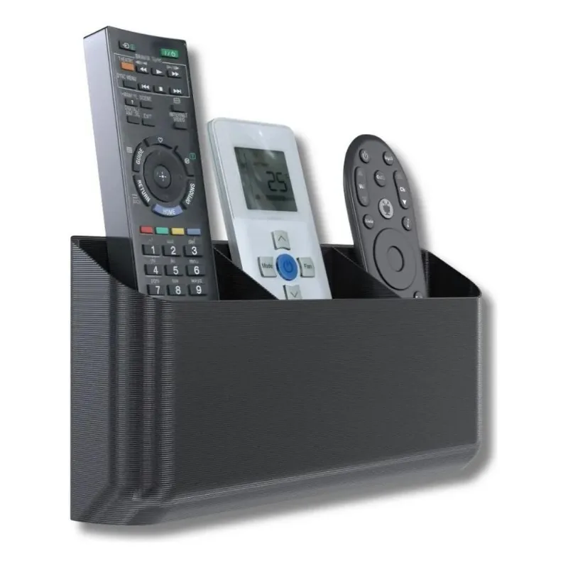 Suporte De Parede Triplo Controles Remoto Universal Cor Pret