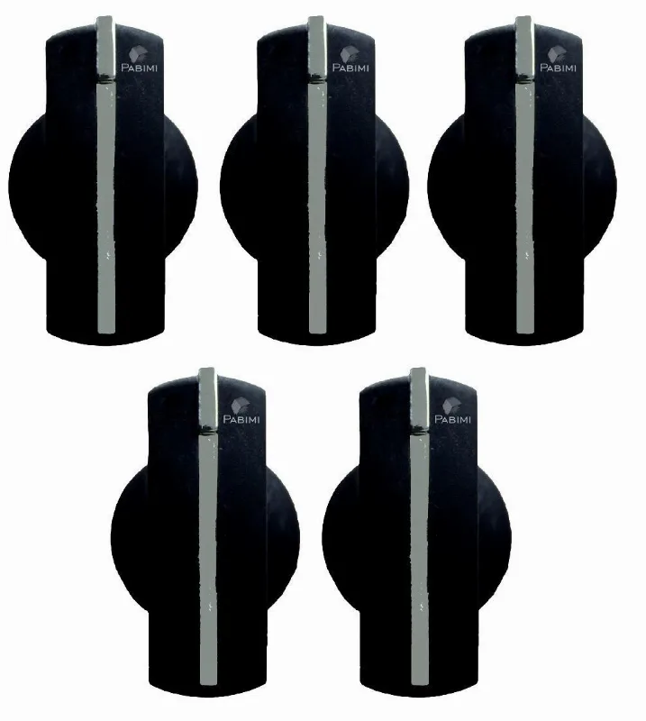 Botão Cooktop Continental Mabe Ge Haste Curta 5 Peças