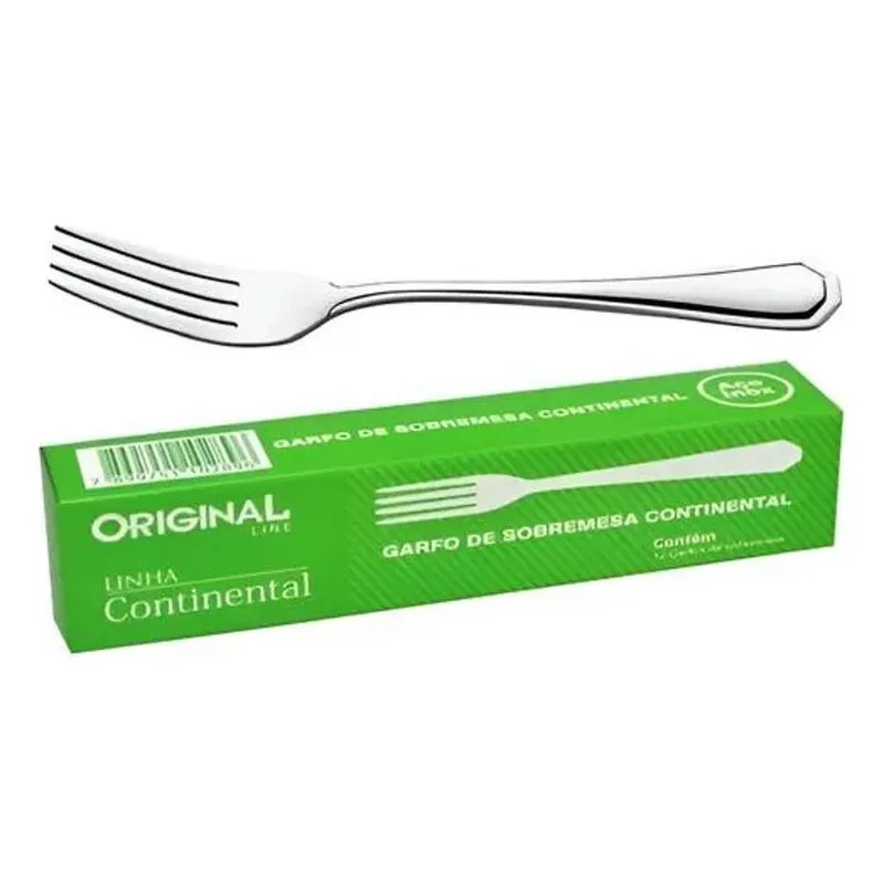 Garfo De Sobremesa Continental Aço Inox