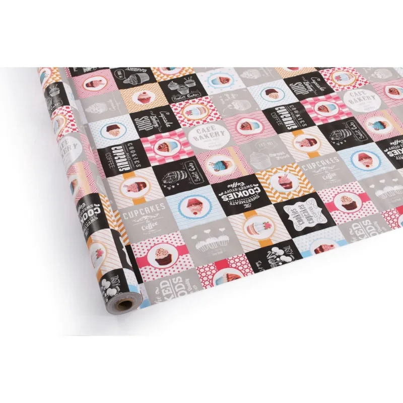 Toalha de Mesa Carinho Rolo 1,37m x 30m Cupcake Kapazi