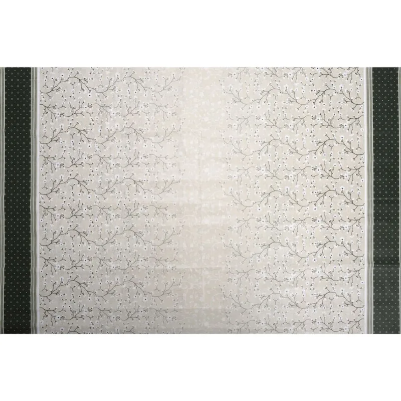Toalha de Mesa Classic Rolo Floral Verde 1,37mx20m Kapazi