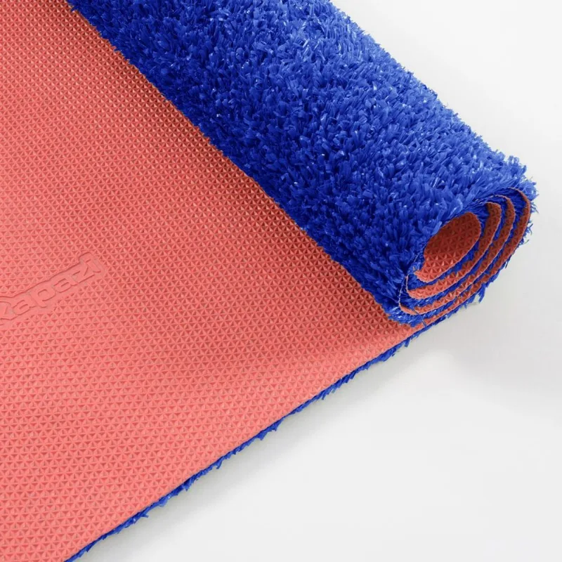 Grama Sintética Azul 12 Mm Decorativa Com Base Em Tpe E Proteção Uv M² Kapazi - Kapazi