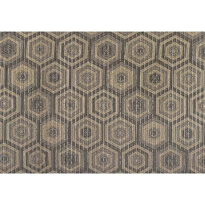 Tapete Tropical Hexa Cinza 0,43x0,65m Kapazi - Kapazi