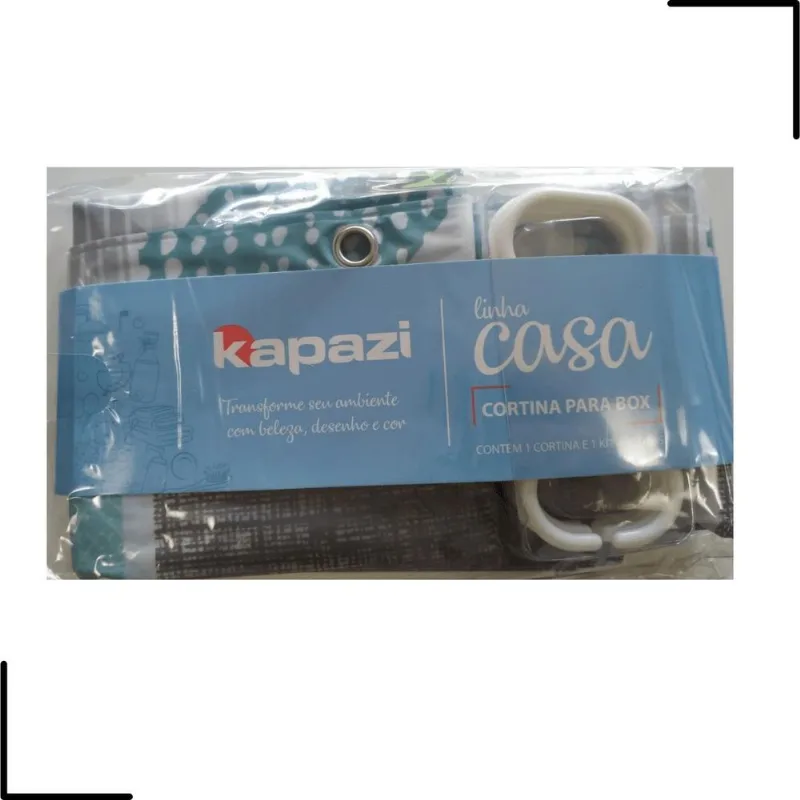 Cortina De Box Banheiro 1,80 X 1,80m Em Pva Degrade Kapazi