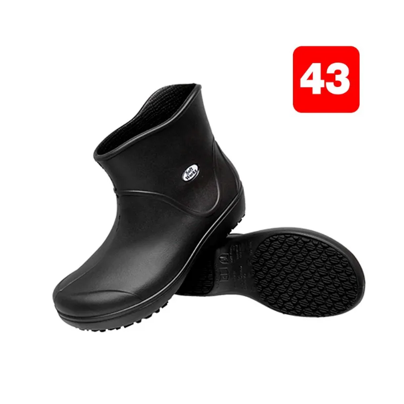 Bota Antiderrapante Cano Curto BB85 Preto Nº 43 Soft Woks