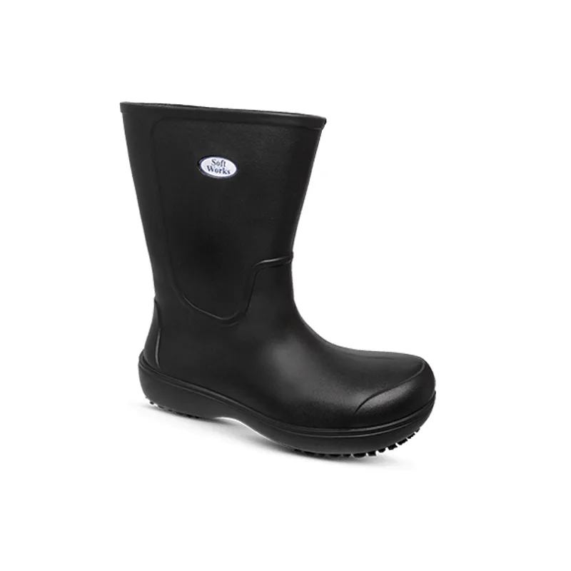 Bota Antiderrapante Cano Longo Preta Soft Works BB87 PRETA - Tamanho 37