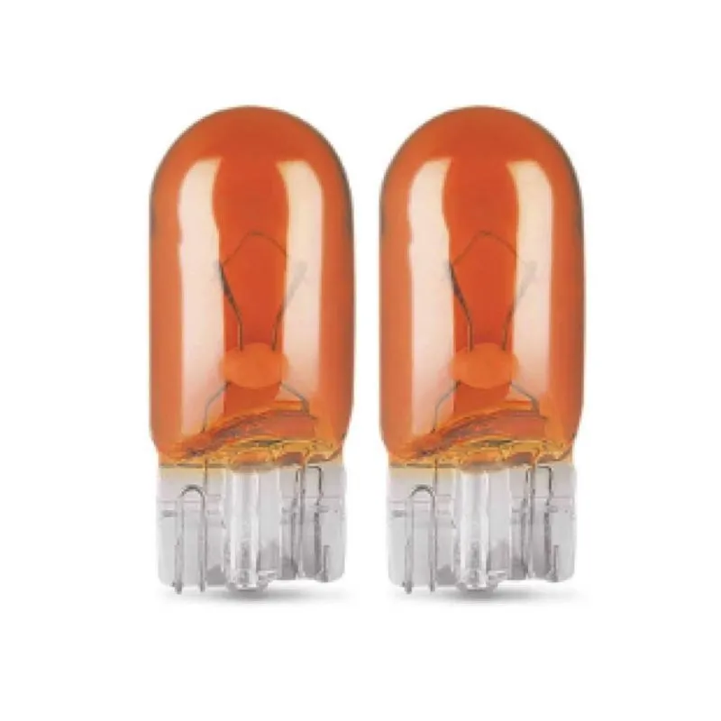 2x Lampada Pisca Lateral Vidro 12vw5w W2.1x9.5d T10 Laranja