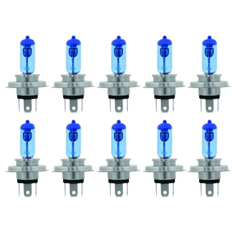 10x Lampada Farol Moto Super Branca H4 35w Efeito Xenon 12v