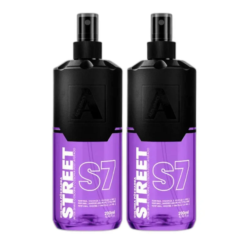 Kit 2x Loção Pós Barba Street S7 200ml Alfa Looks
