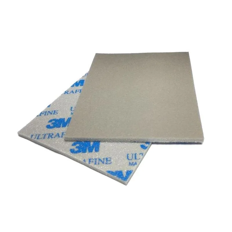 Kit 10 Esponja Abrasiva Automotiva Ultra Fina 3m 139x114mm