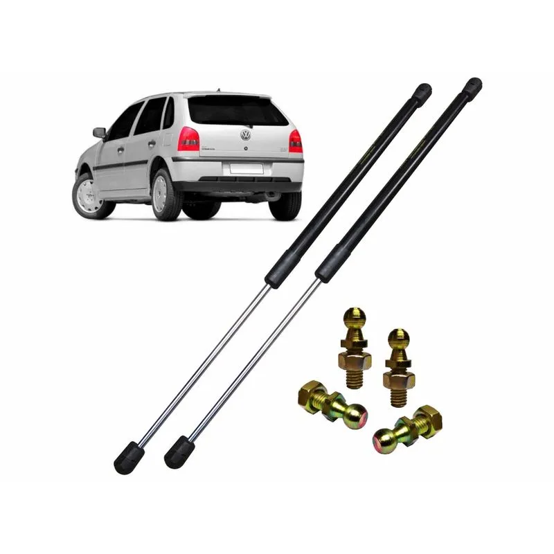 Par Amortecedor Porta Malas Gol G2 G3 G4 Com Pinos Importada