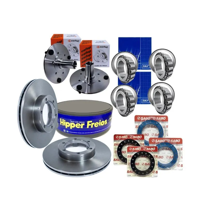 Kit Cubo Disco Freio Belina Del Rey Pampa Ap 1.8 Rol. Ret.