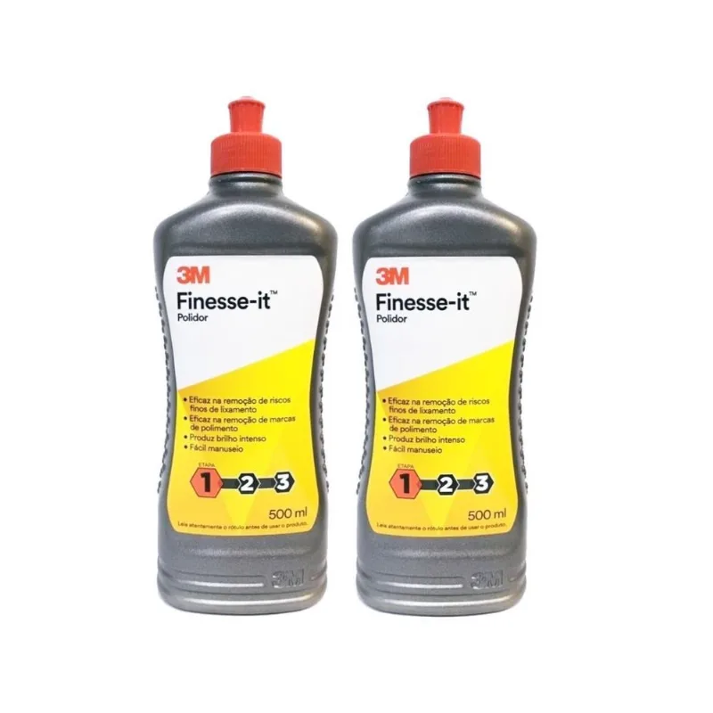 Kit 2 Finesse-it 3m Liquido Polidor 500ml Polimento Original
