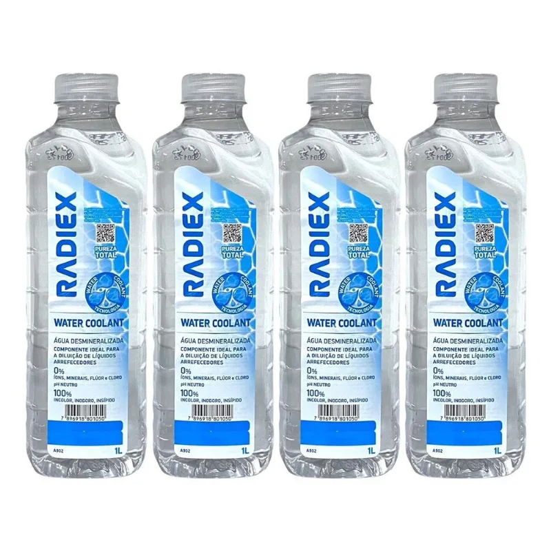 Agua Para Radiador Desmineralizada Radiex - 4 Litros