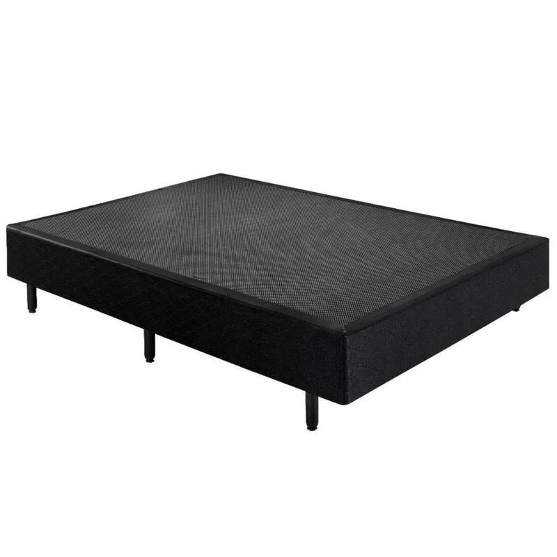 Cama Box Base Universal Casal Preta (138x188x25) - Plumatex