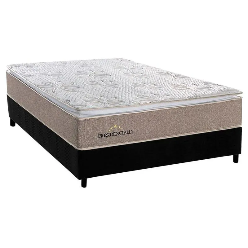 Colchão MasterPocket Presidencially+Cama Box Casal 138x188