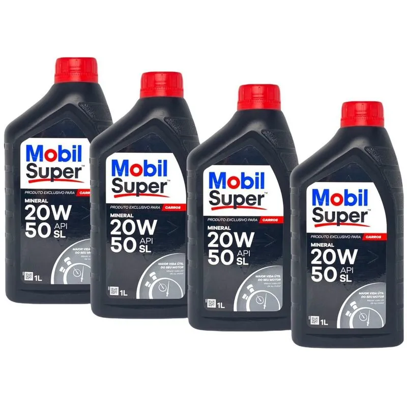 Óleo 20w50 Mobil Super Api Sl - 4 Litros