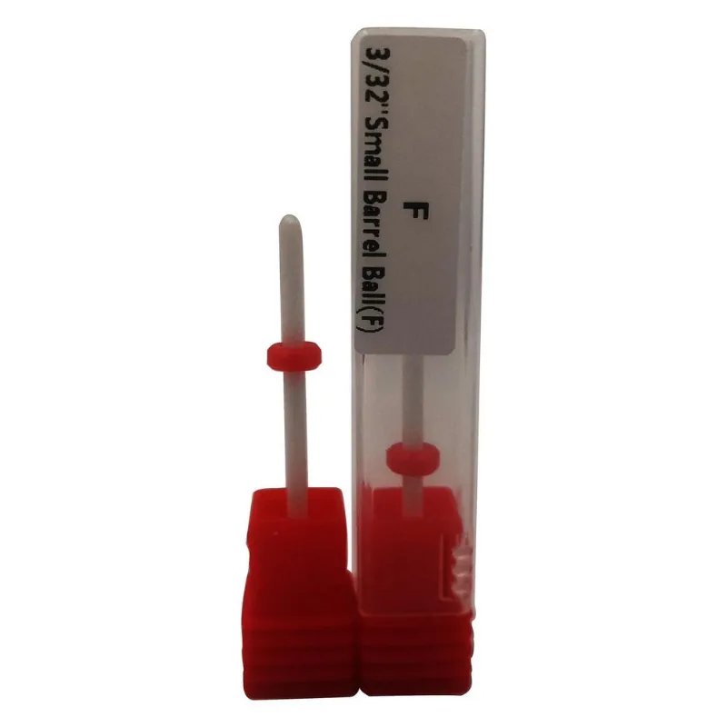 Broca Ceramica Small Barrel Ball Unhas Gel Acrigel Fibra