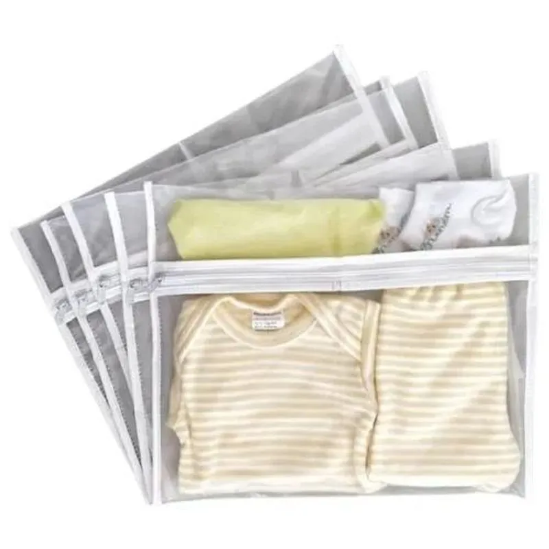 5 Saquinho Maternidade Organizador Viagem Mala Bebê 27x33 Cm