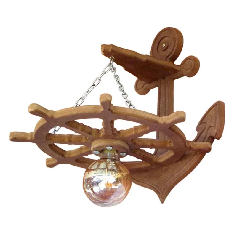Kit 2 Arandela Luminária Lustre Leme De Navio 110/220V
