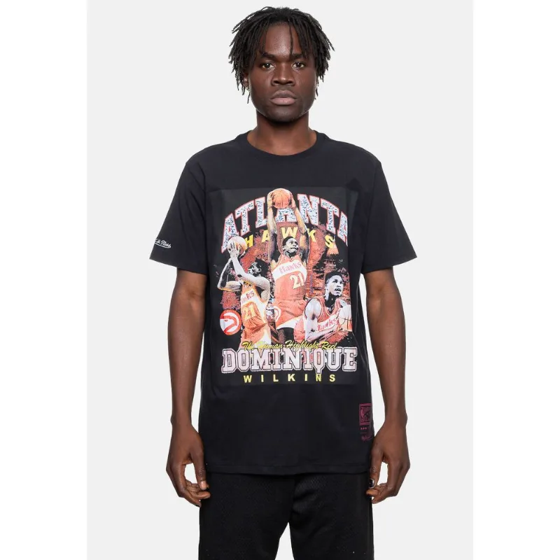 Camiseta Mitchell & Ness Dominique Wilkins Atlanta Hawks Preta - M