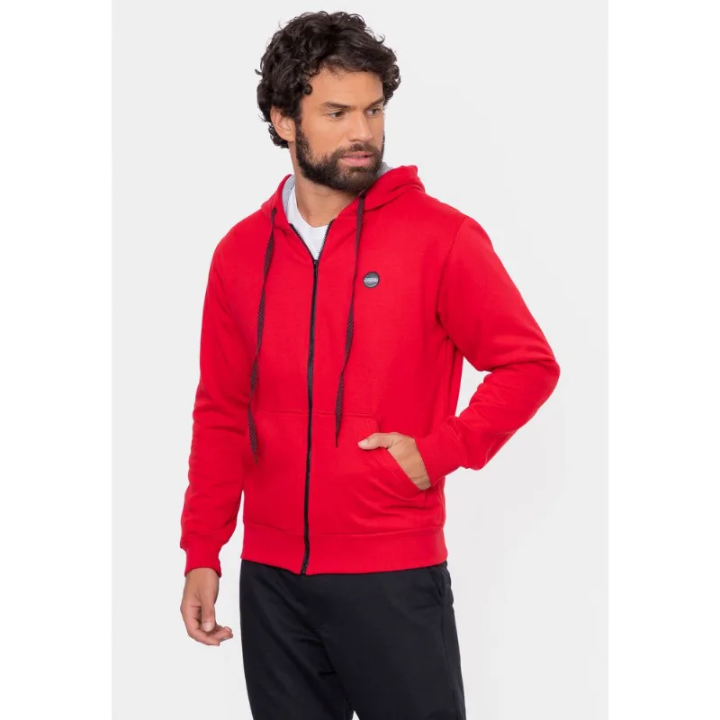 Moletom Fatal Aberto Nint Vermelho - M