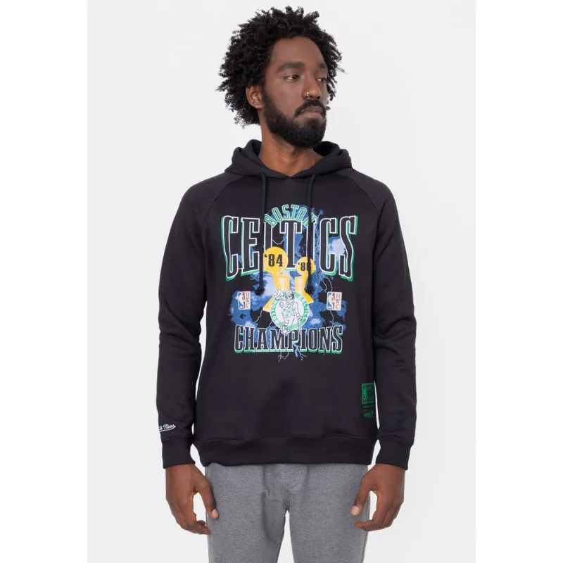 Moletom Mitchell & Ness Playoffs Boston Celtics Preto - G