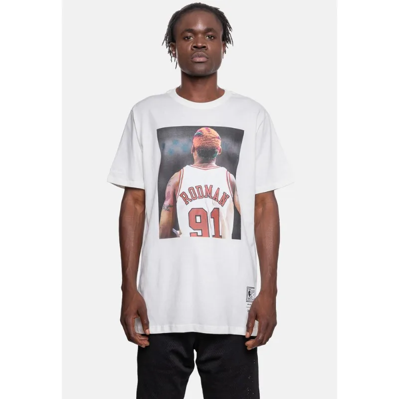 Camiseta Mitchell & Ness NBA Slam Dennis Rodman Off White - G
