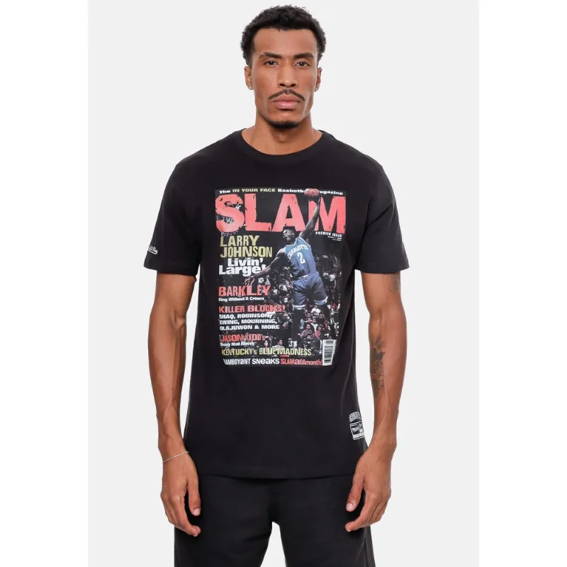 Camiseta Mitchell & Ness Slam Larry Johnson Preta - M