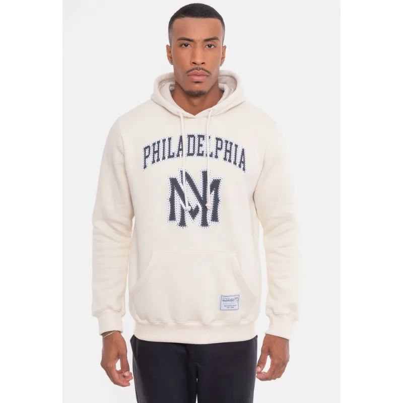 Moletom Mitchell & Ness Philadelphia Bege - GG