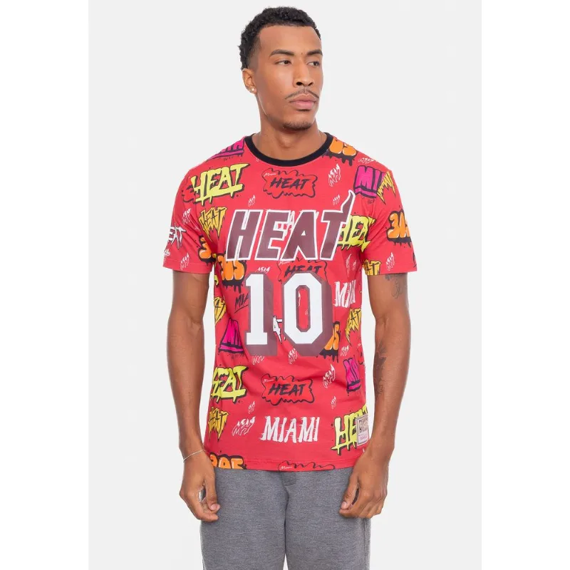 Camiseta Mitchell & Ness Name And Number Tim Hardaway Vermelha Carmim - GG