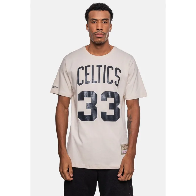 Camiseta Mitchell & Ness Especial Boston Celtics Bege - GG