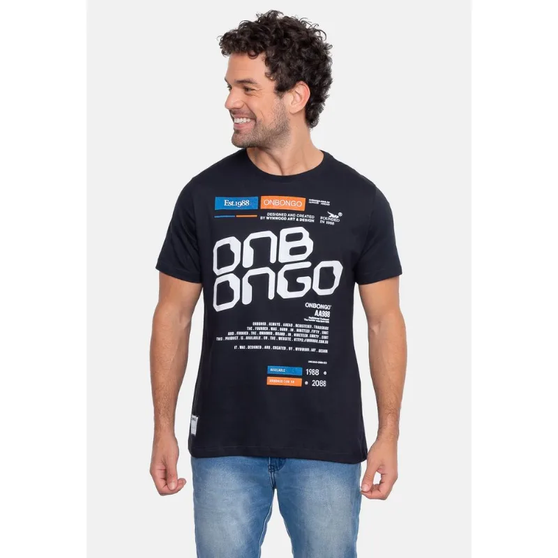 Camiseta Onbongo Estampada Preta - M