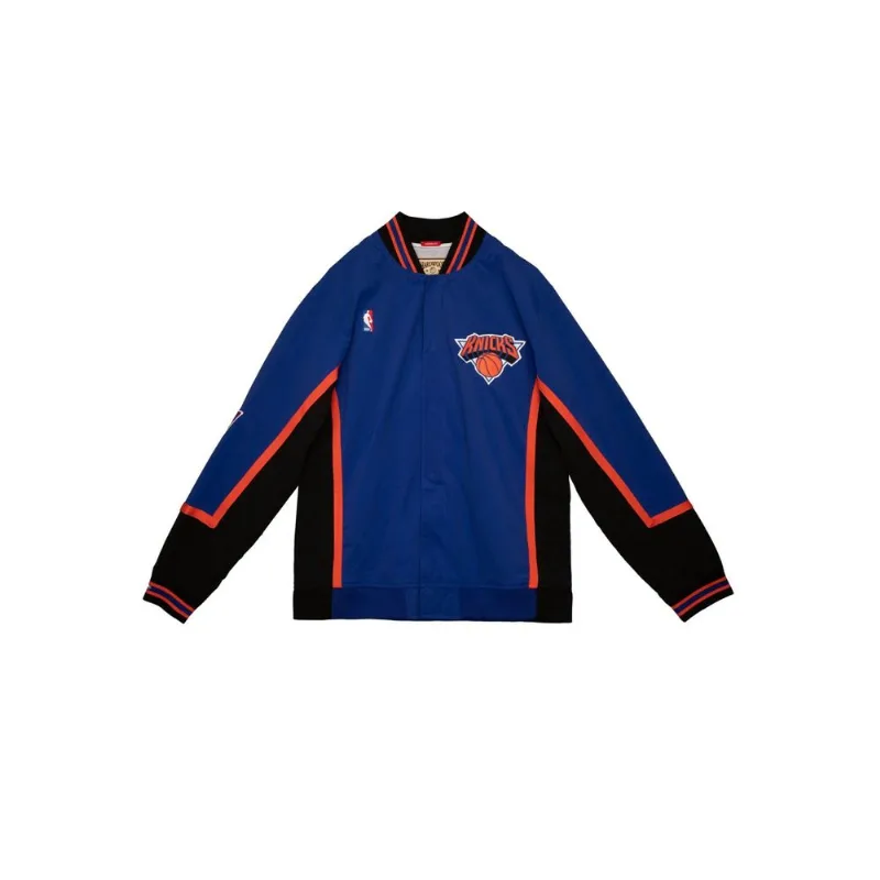 Jaqueta Mitchell & Ness NBA Authentic Warm Up Jacket New York Knicks 1996-97 Azul Royal - XGG