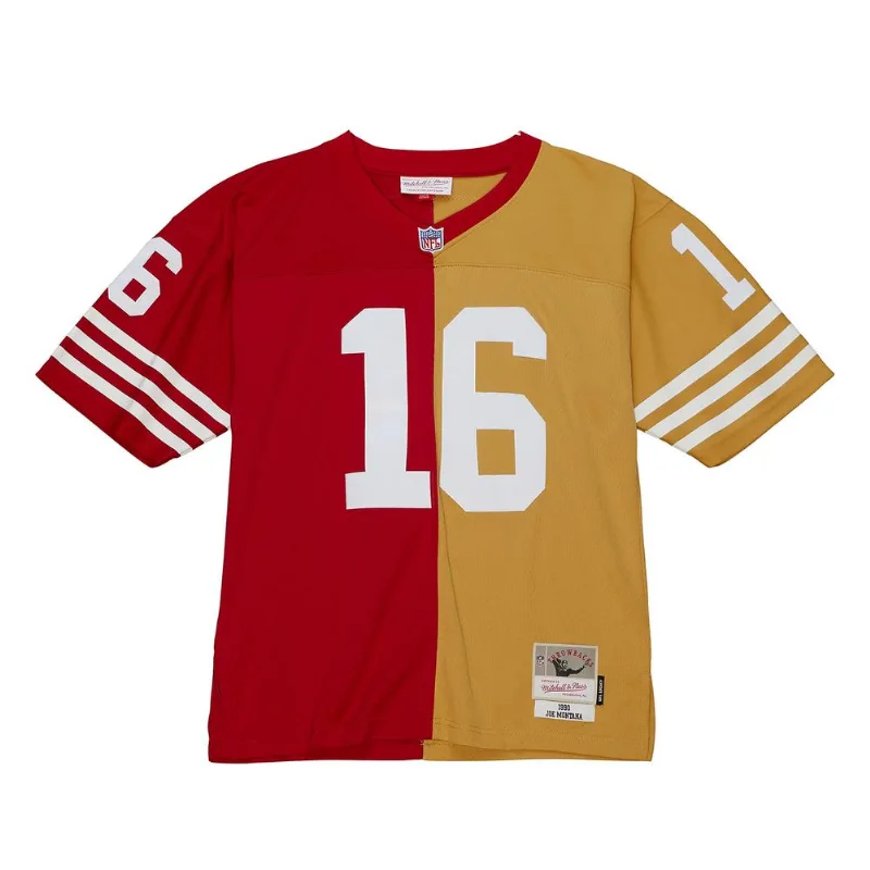 Camisa Mitchell & Ness NFL Split Legacy San Francisco 49ers 1990 Joe Montana Vermelha - G