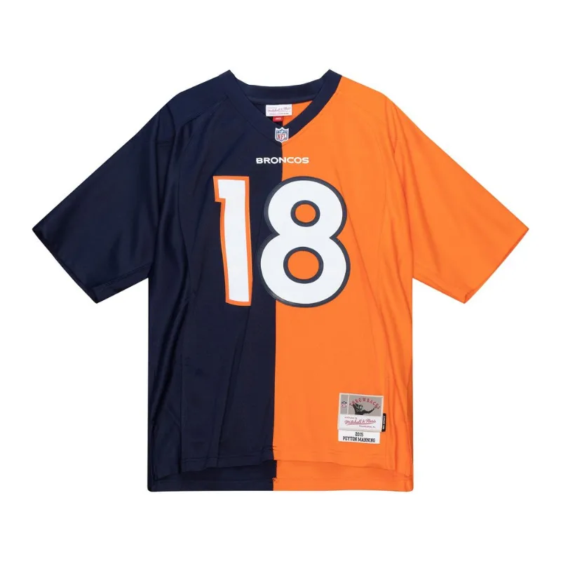 Camisa Mitchell & Ness NFL Split Legacy Denver Broncos 2015 Peyton Manning Azul Marinho - GG