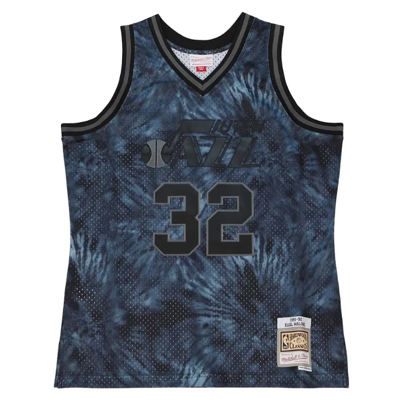 Regata Mitchell & Ness Black Tie Swingman Jersey Utah Jazz 1991-92 Karl Malone Preta - M