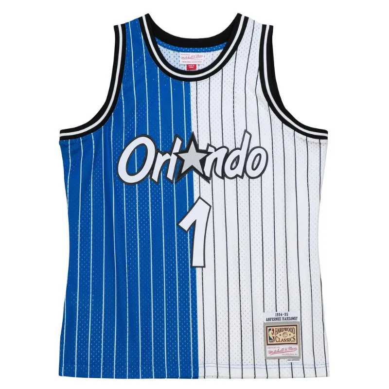 Regata Mitchell & Ness Split Swingman Jersey Orlando Magic 1994-95 Anfernee Hardaway Azul - M