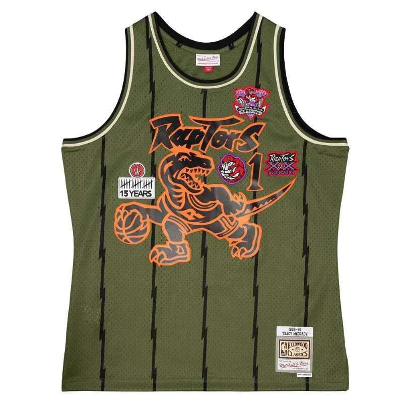 Regata Mitchell & Ness Flight Swingman Jersey Toronto Raptors 1998-99 Tracy Mcgrady Verde - GG