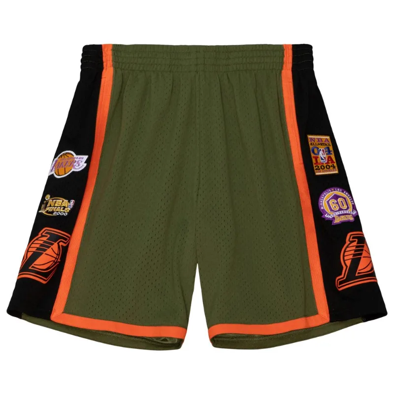 Shorts Mitchell & Ness Flight Swingman Los Angeles Lakers Verde - GG
