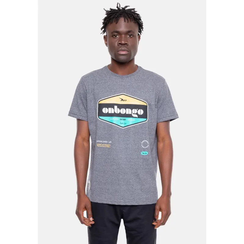 Camiseta Onbongo Estampada Grafite Mescla - P